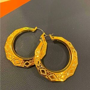 Large Gold Hoop Earrings
